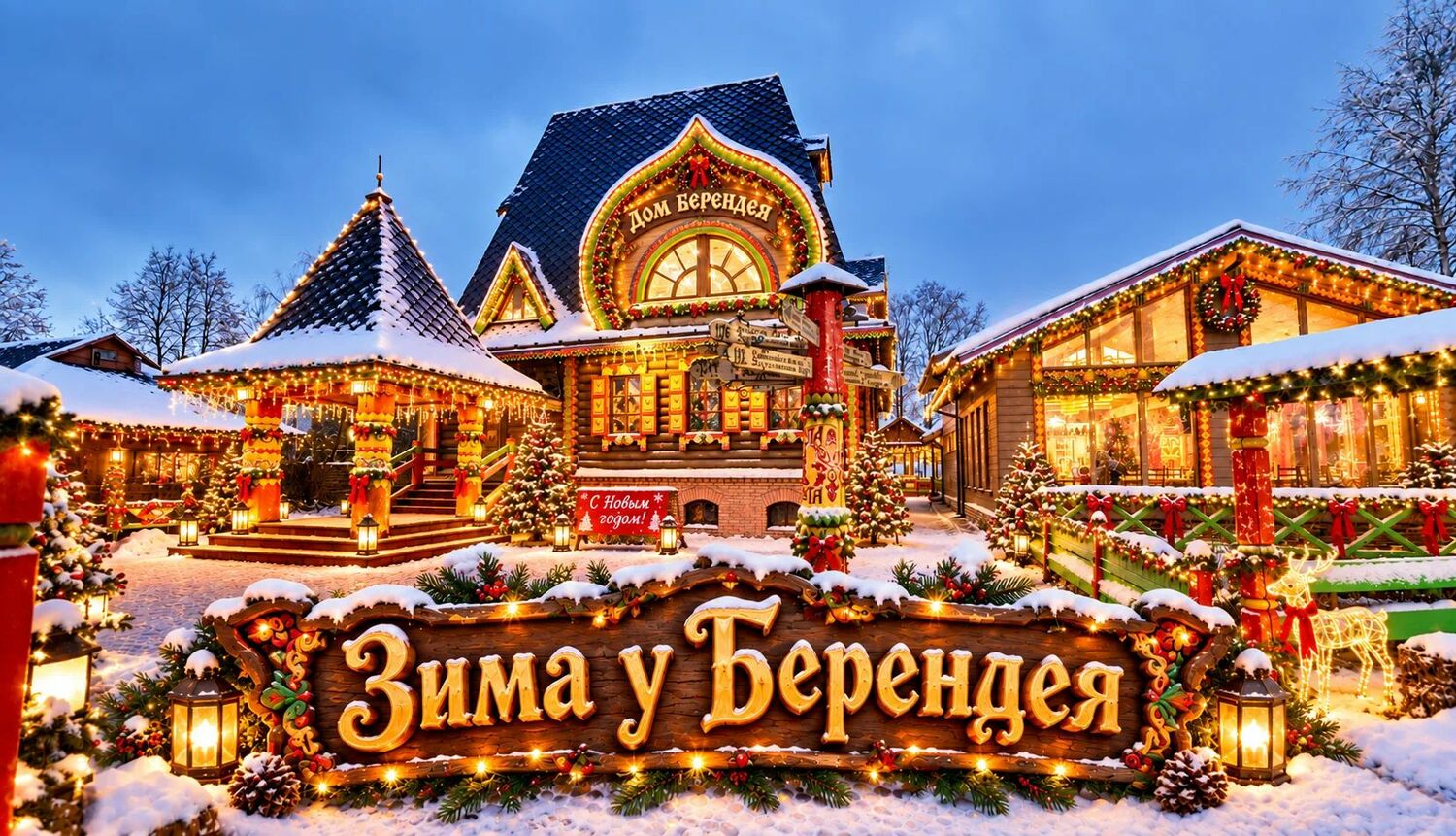 <span style="font-weight: bold;">"Новогодний разгуляй" Собирайся народ в Новогодний хоровод! Сказочный Дом Берендея принимает гостей!</span>